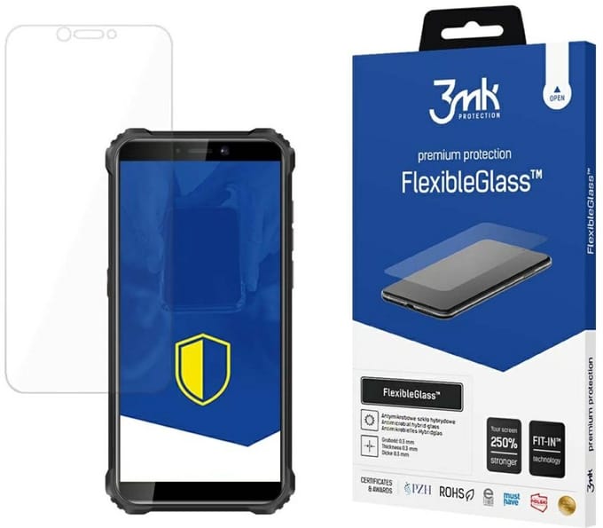 3MK FlexibleGlass - Telefoniescreenprotector - Oukitel WP5 - Hybride Szkło - 0,2 mm
