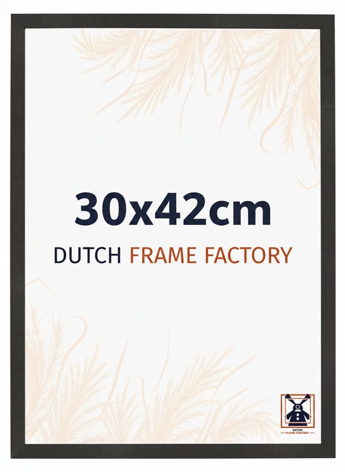 Fotolijst 30x42 cm - MDF - Zwart Mat - Benno