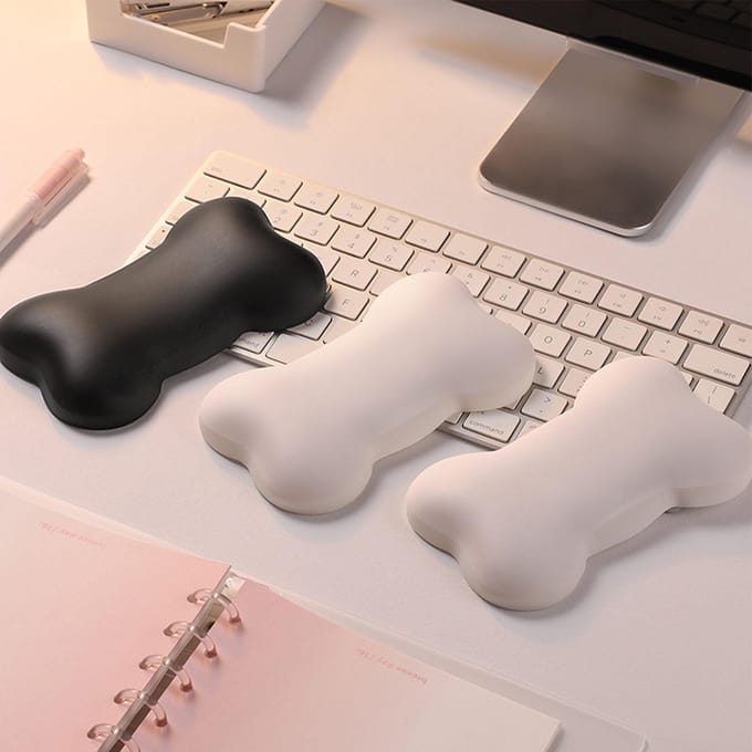 Support Repose-Poignet pour Souris Imperméable Ergonomique Doux pour la Peau Confortable Coussin Repose-Poignet pour Clavier pour noir