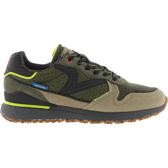 Leren en suede effect sneakers voor dames Victoria Seul