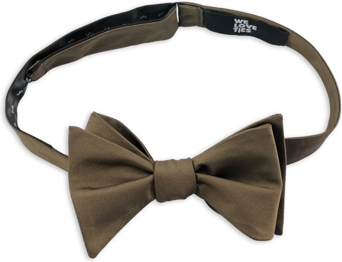 We Love Ties - Vlinderdassen - Vlinderdas polyester chocoladebruin - chocoladebruin