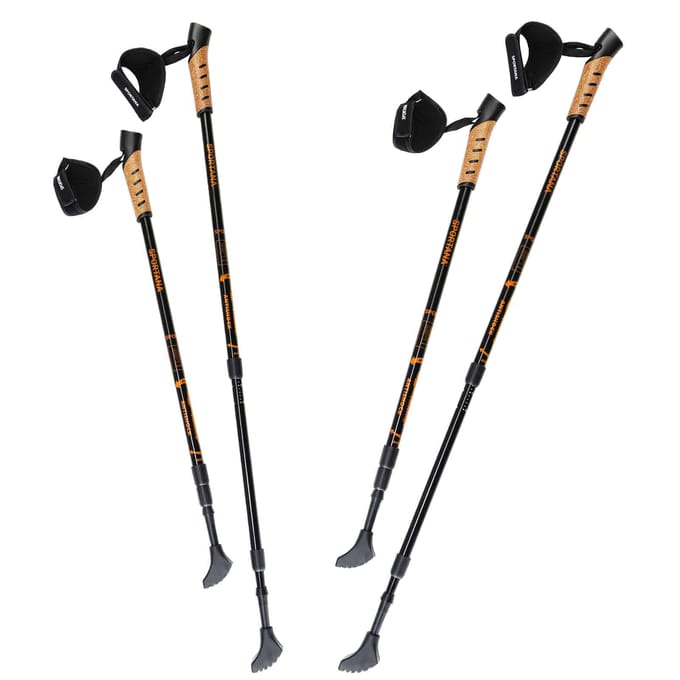 Nordic Walking Stokken – Telescopisch – 2 Paar – Oranje