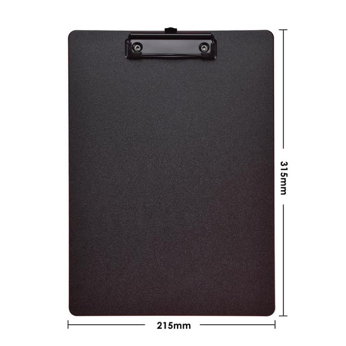 Chemise A4, bloc-notes, bloc-notes, pinces, classeur ... noir