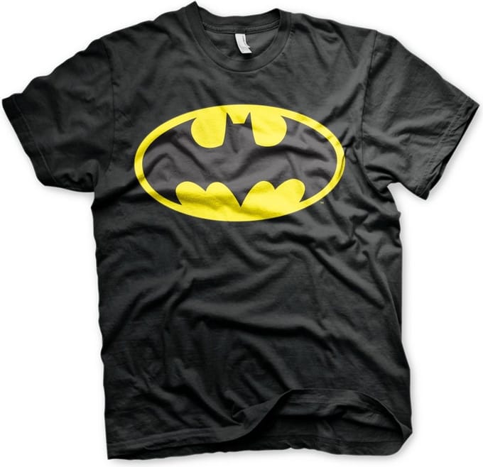 DC Comics Batman Unisex Tshirt -M- Signal Logo Zwart