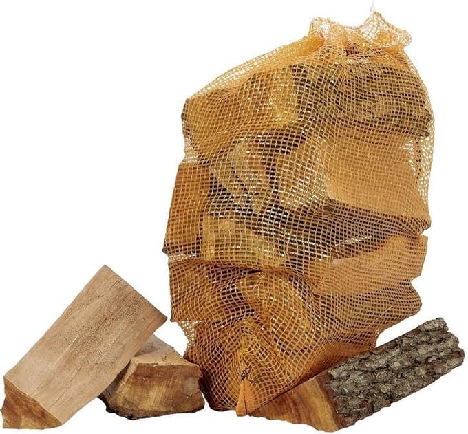 100x | Netzak met koord 45x60cm | 30L | Zonder brandhout