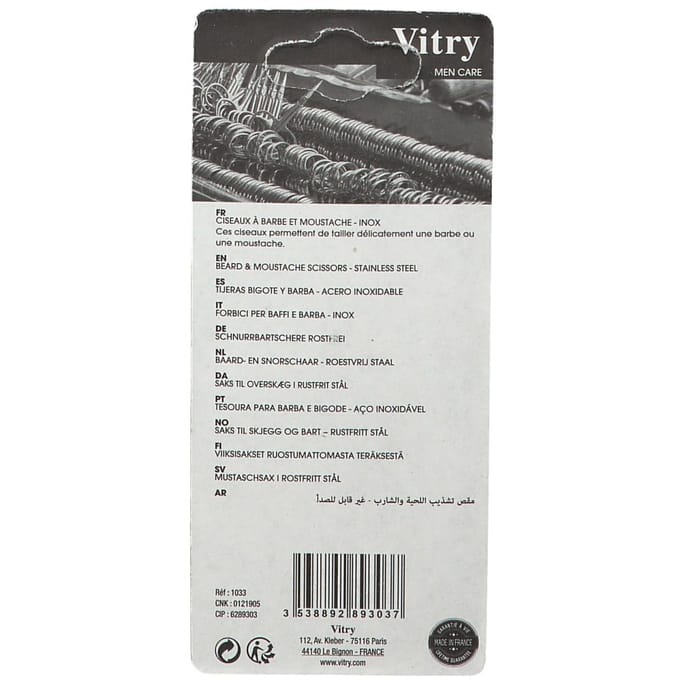 Vitry Classic Snorschaar Inox 1033 1 Schaar