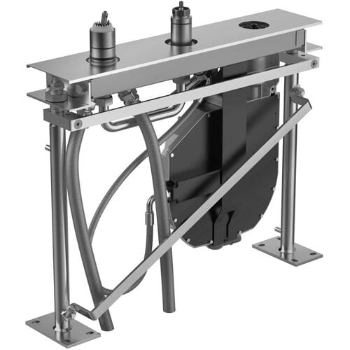 Hansacompact 3-hole tile edge installation body for floor mounting 53010300
