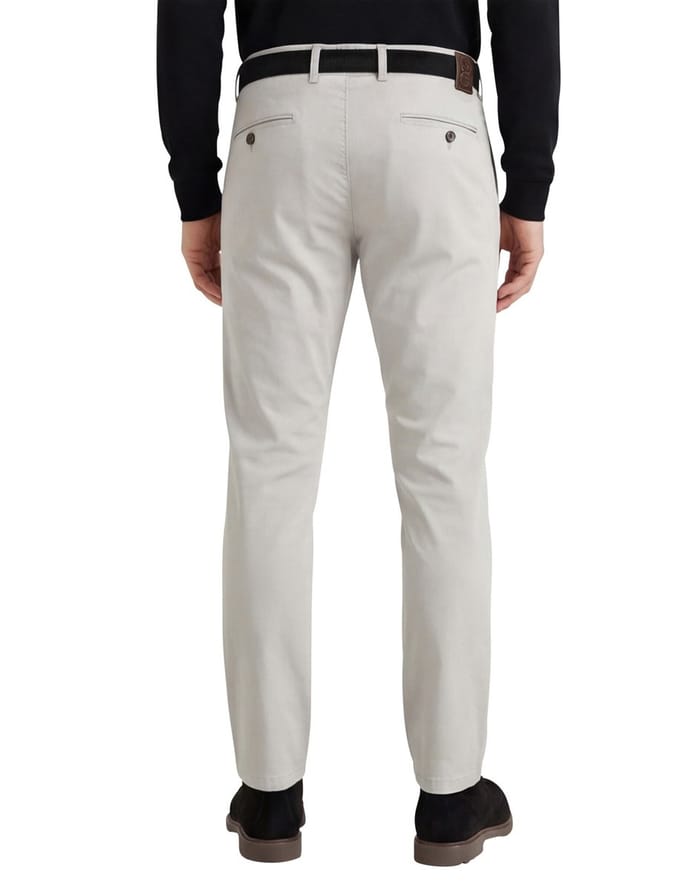 Gardeur subway pantalon grijs effen