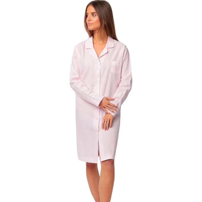 Korte Jurk Admas Nachthemd met lange mouwen Stripes Home