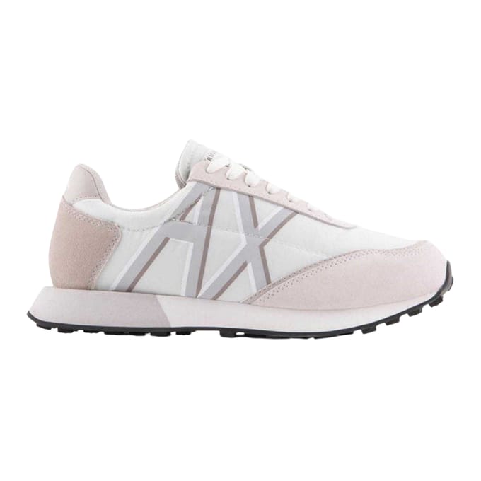 Armani Exchange Vrouwen/dames Lace Up Trainers (Gebroken wit)