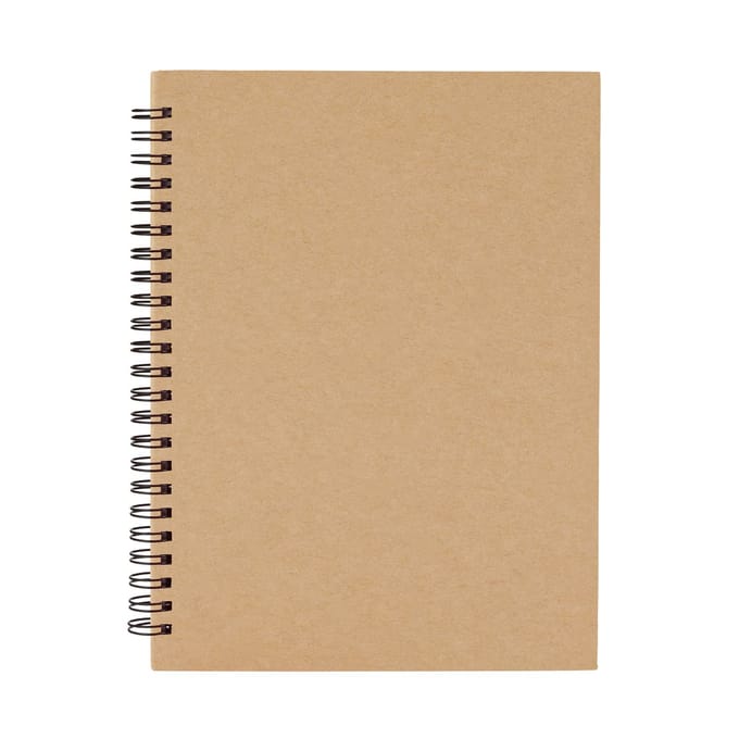 5 pack Notitieboek A5 Creme Hardcover ringband 80 vellen