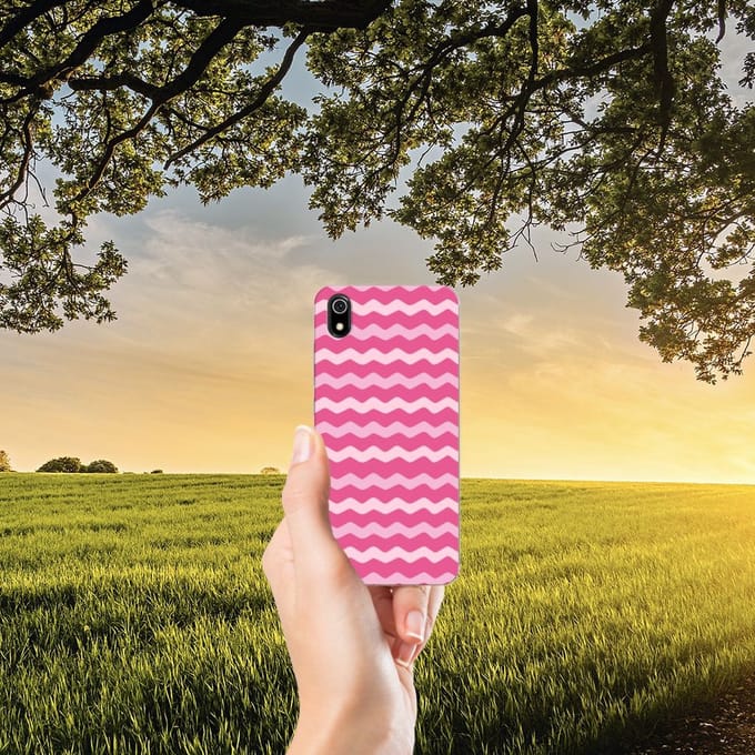 Xiaomi Redmi 7A TPU bumper Waves Pink
