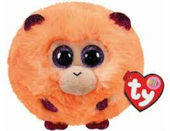 Ty - Knuffel - Teeny Puffies - Coconut Monkey - 10cm