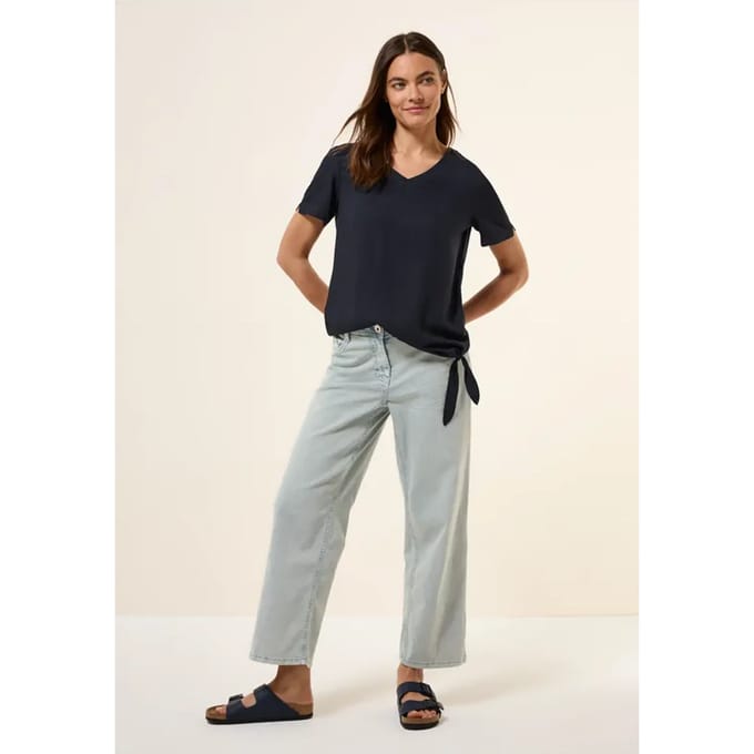 Blouse shirt met knoop