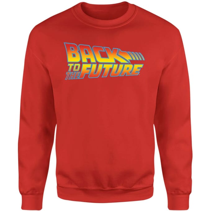Back To The Future Classic Logo Sweatshirt - Red - M