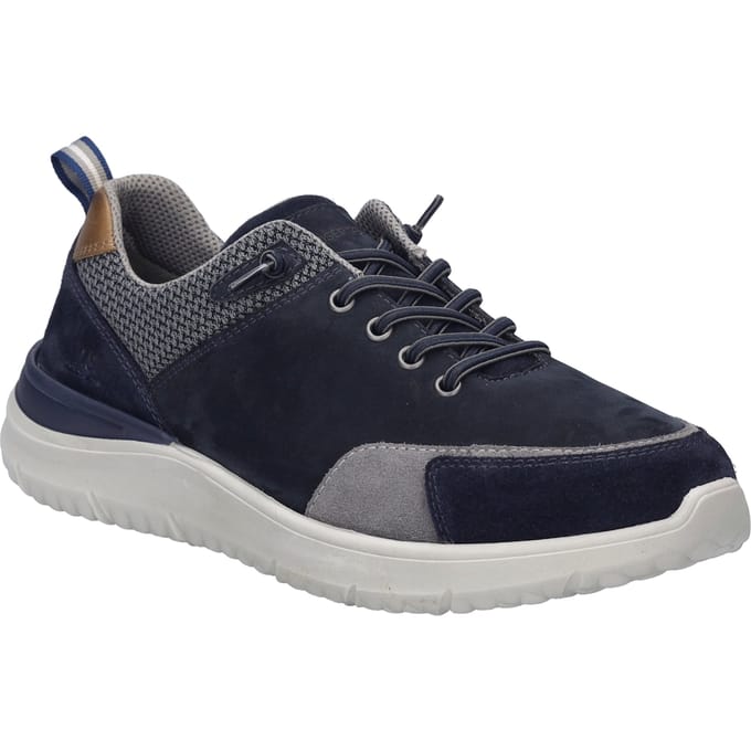 JOSEF SEIBEL Heren Lage schoen Wales 01 in blauw