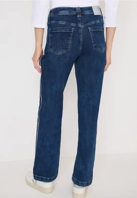 Jeans met gallonstrepen