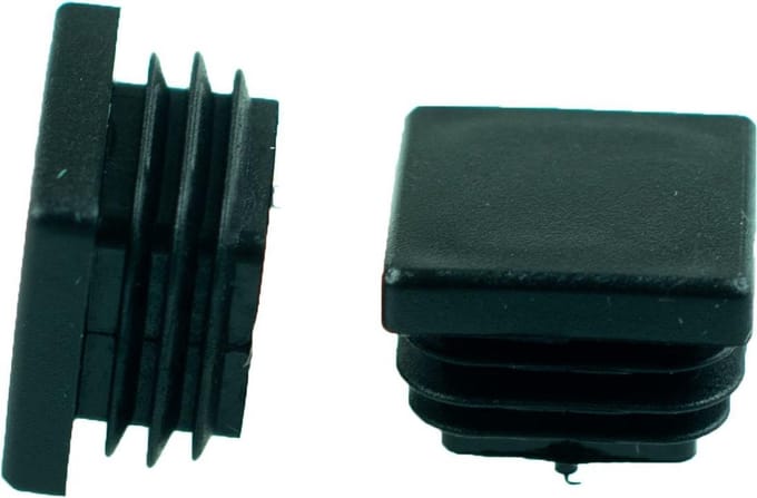 Verlofix Buisstop 25 X 25 Mm Zwart 4 Stuks