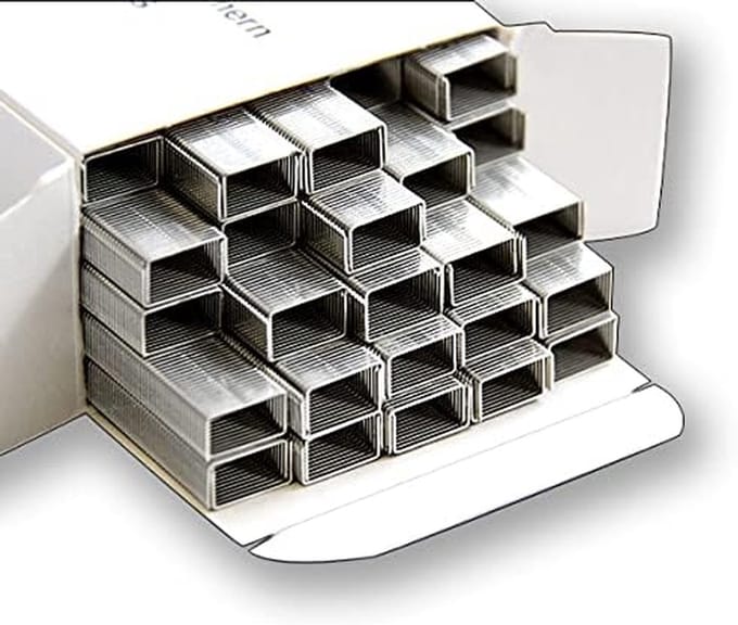 Nietjes - Krammen - Documenten Vastzetten - Roestbestendig - 5000 Stuks - Zilver