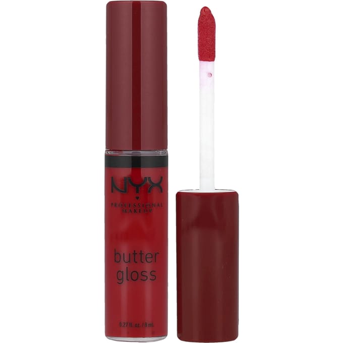 NYX Professional Makeup, Butter Gloss, Lipgloss, 20 Red Velvet, 8ml (0,27 fl oz) brown