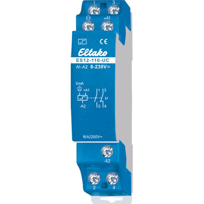 Eltako ES12-110 Stroomstootschakelaar DIN-rail 1x NO, 1x NC 230 V/DC, 230 V/AC 16 A 2000 W 1 stuk(s)