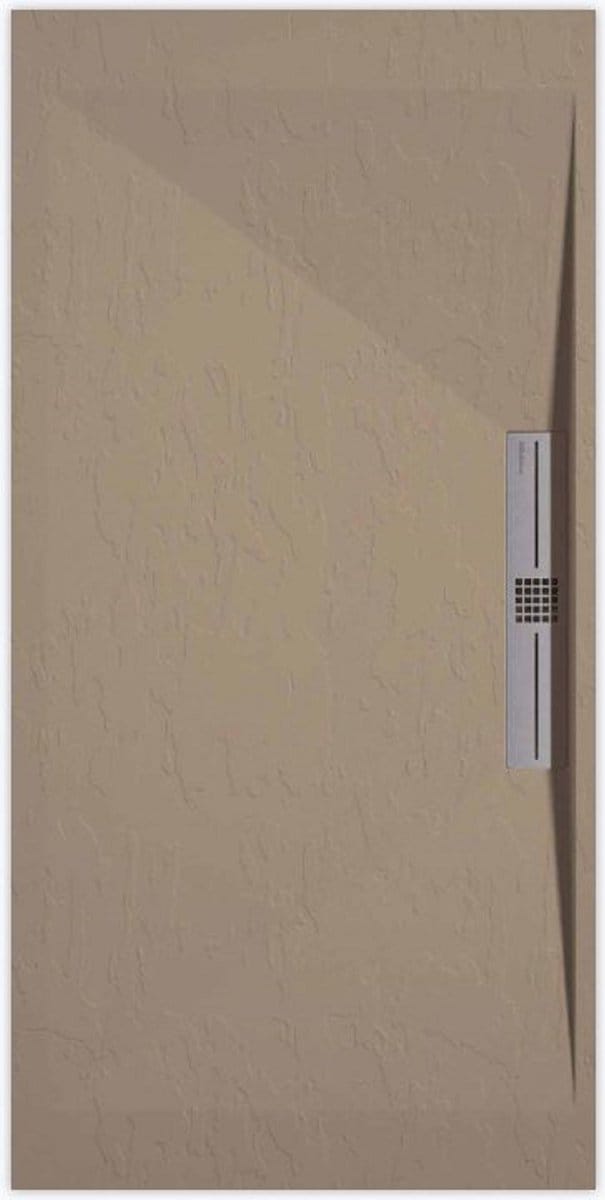 Sanifun douchebak Stone Side Moka Slate 1600 x 800 S