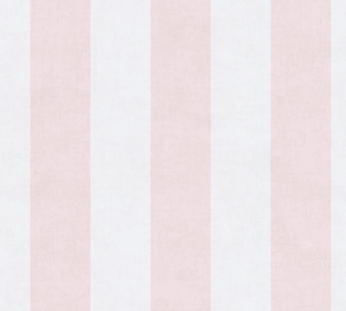 STREPEN BEHANG | Basic - Crème Roze - A.S. Création Lilly & Luis
