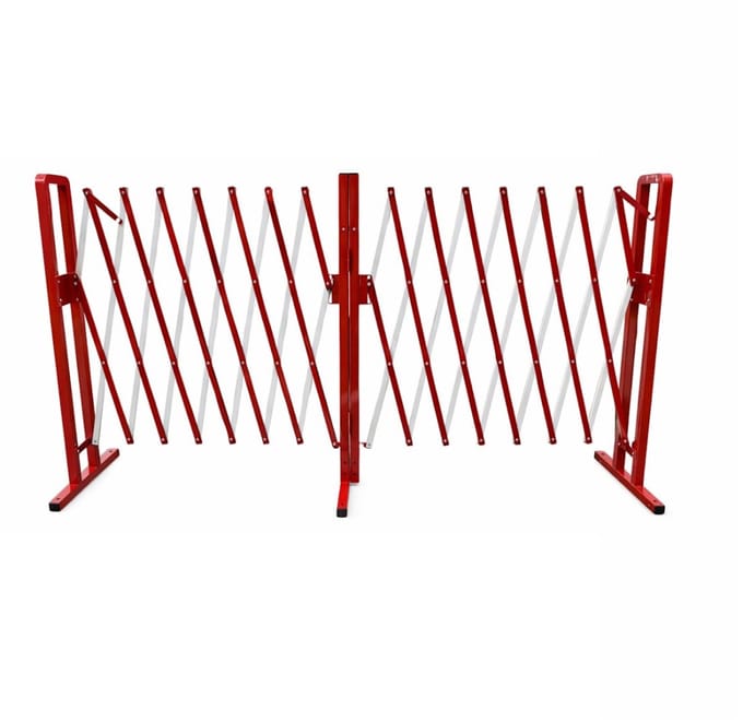 Strellis Vouwhek Staal 4 Meter Rood/Wit Opvouwbaar 100 cm