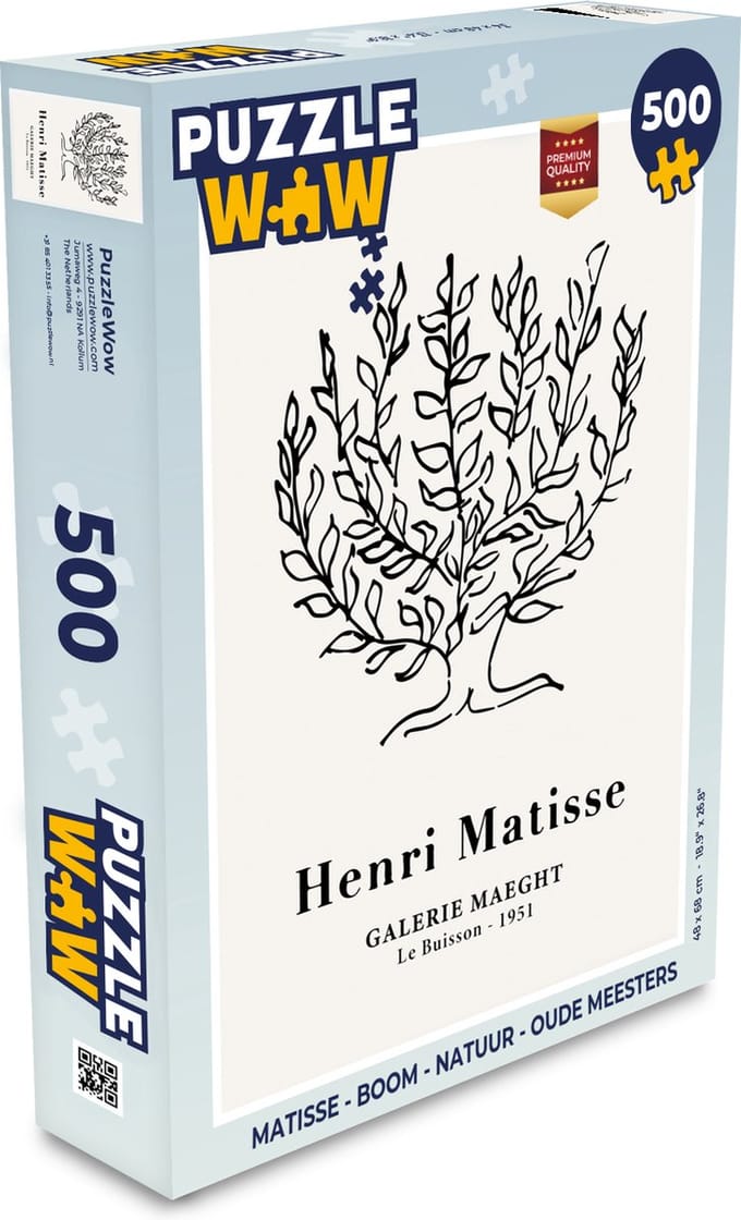 Puzzel Matisse - Boom - Natuur - Oude meesters - Legpuzzel - Puzzel 500 stukjes
