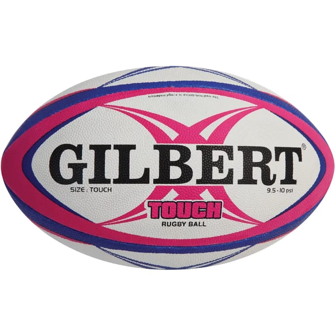 GILBERT Touch rugbybal - maat 4 - heren - roze en blauw