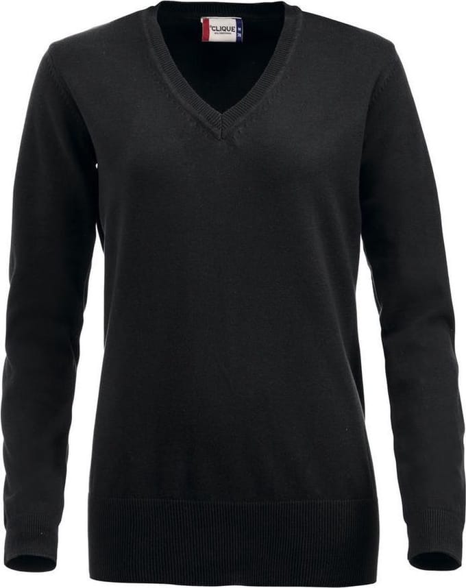 Aston dames V-neck sweater zwart m