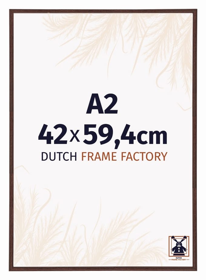 Fotolijst A2 42x59,4 cm - Kunststof - Bruin - Angers