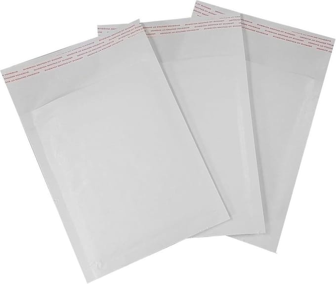 Bubble gewatteerde envelop - wit - 90 x 145 mm (pak van 600)