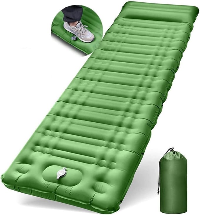 Slaapmat Zelfopblazend - Campingmatras Opblaasbaar - Campingbed - 1 persoon - Lichtgewicht Mat