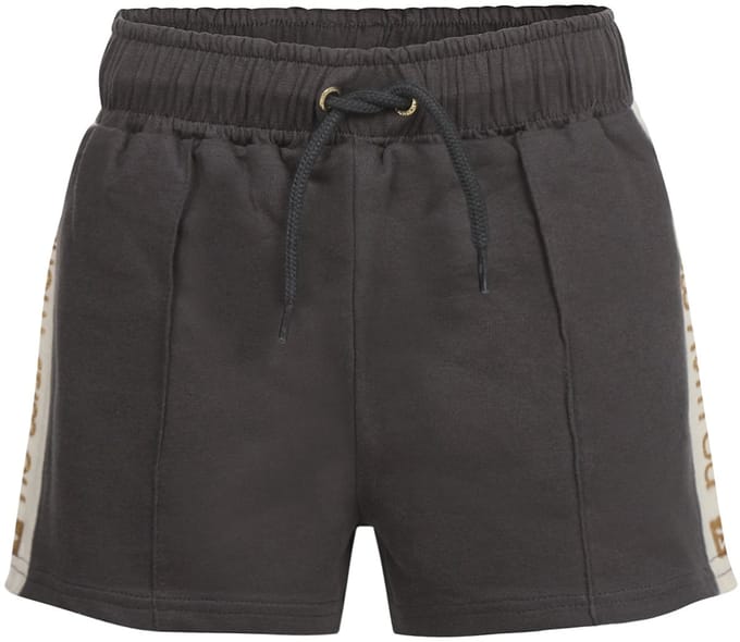 No Way Monday meisjes Joggingshort met zijbies Dark Grey maat 140