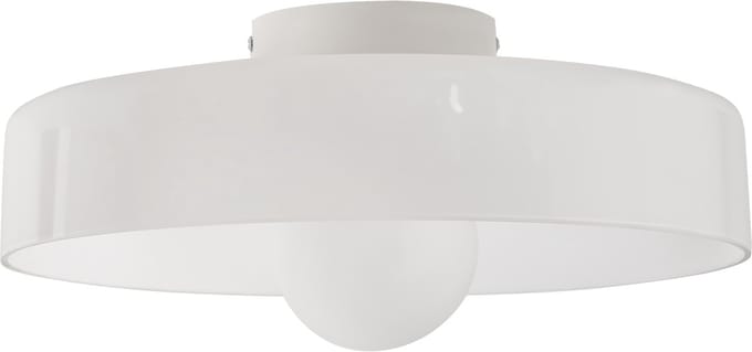 LUGUSE - Plafondlamp - Wit - Glas
