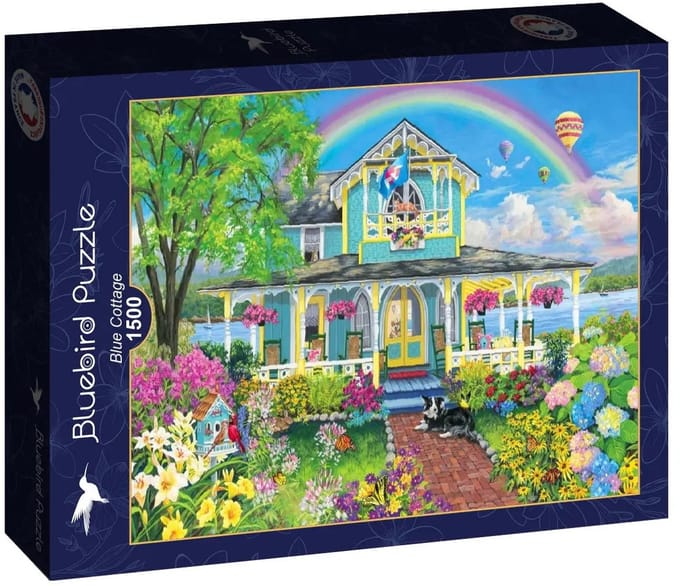 Blue Cottage Puzzel 1500 Stukjes