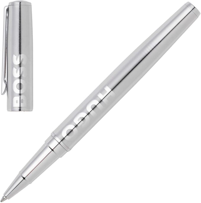 Hugo Boss - HSH2095B - Rollerballpen - zilver - Label