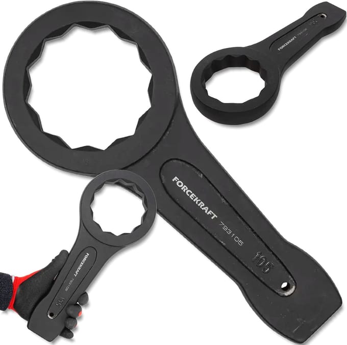 Forcekraft Klucz Oczkowy Udarowy 105 mm Cr-Mo
