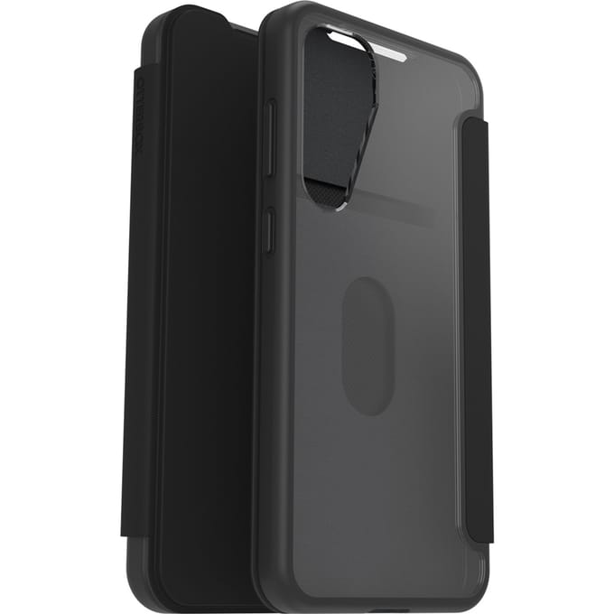 OtterBox React Folio - Hoesje Geschikt voor Samsung Galaxy S25 Plus - Book Case met Pasjeshouder voor 1 Pasje - Zwart