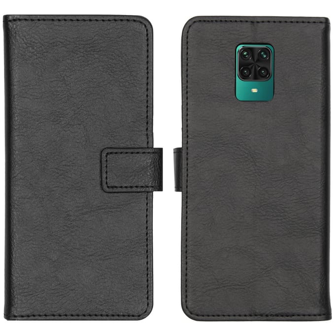 imoshion Hoesje - Geschikt voor Xiaomi Redmi Note 9 Pro / Xiaomi Redmi Note 9S - Luxe Bookcase - Zwart
