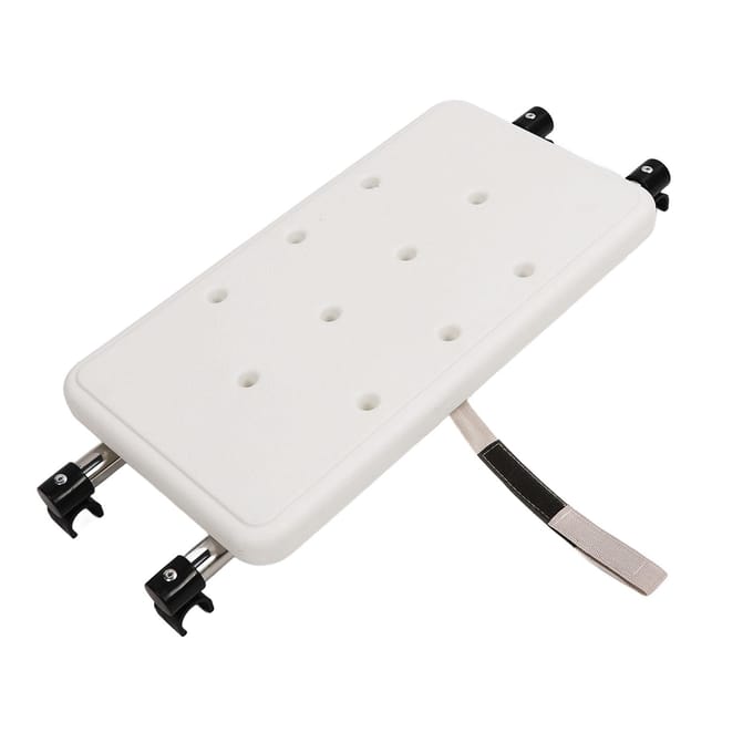 Walker Badzitplaat Antislip Senior Ruststoel Accessoires met Afvoergaten voor Gehandicapten white