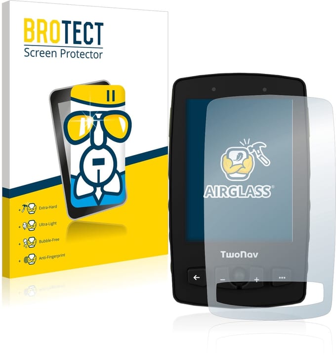 Screenprotector voor TwoNav Aventura 2 Beschermglas transparant