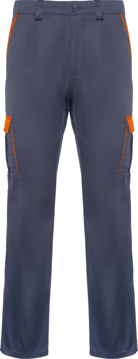 Werkbroek Trooper Lood Grijs / Oranje merk Roly maat 52