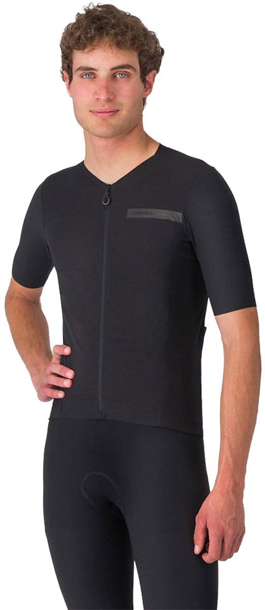 Castelli Premio Evo Korte Mouw Wielertrui Zwart M Man
