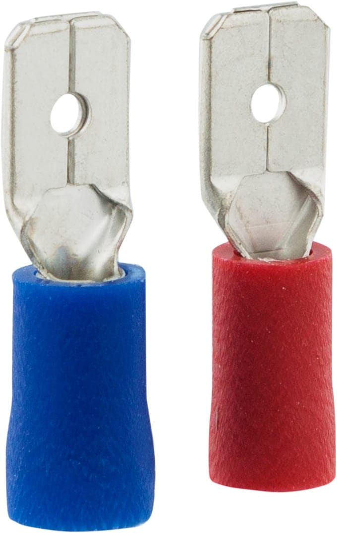 Q-Link kabelschoen â€“ schuifstekker â€“ rood â€“ blauw