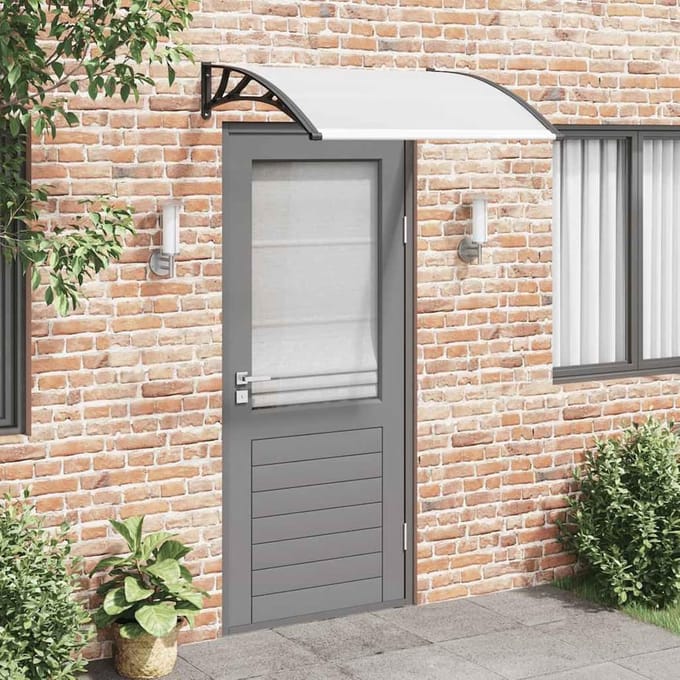 Deur Luifel - Raam Overkapping - Bescherming Buiten - Weerbestendig Polycarbonaat - 120 x 100 cm - Transparant