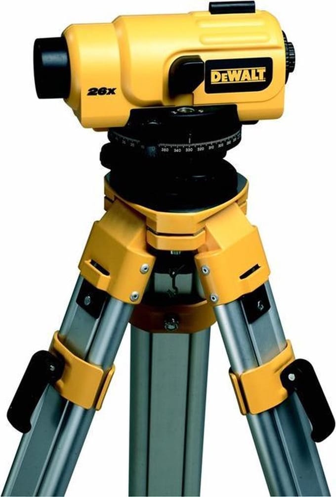 DeWALT DW096PK Waterpastoestel compleet met statief en meetlat
