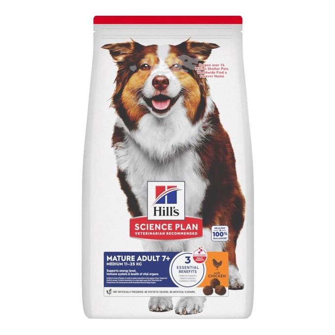 Hill's Science Plan - Medium - Mature Adult 7+ - Lam & Rijst - 6 kg