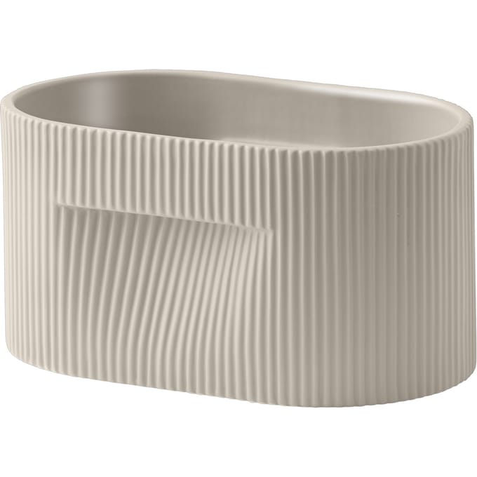 Muuto Ridge plantenbak - H 13 cm - beige